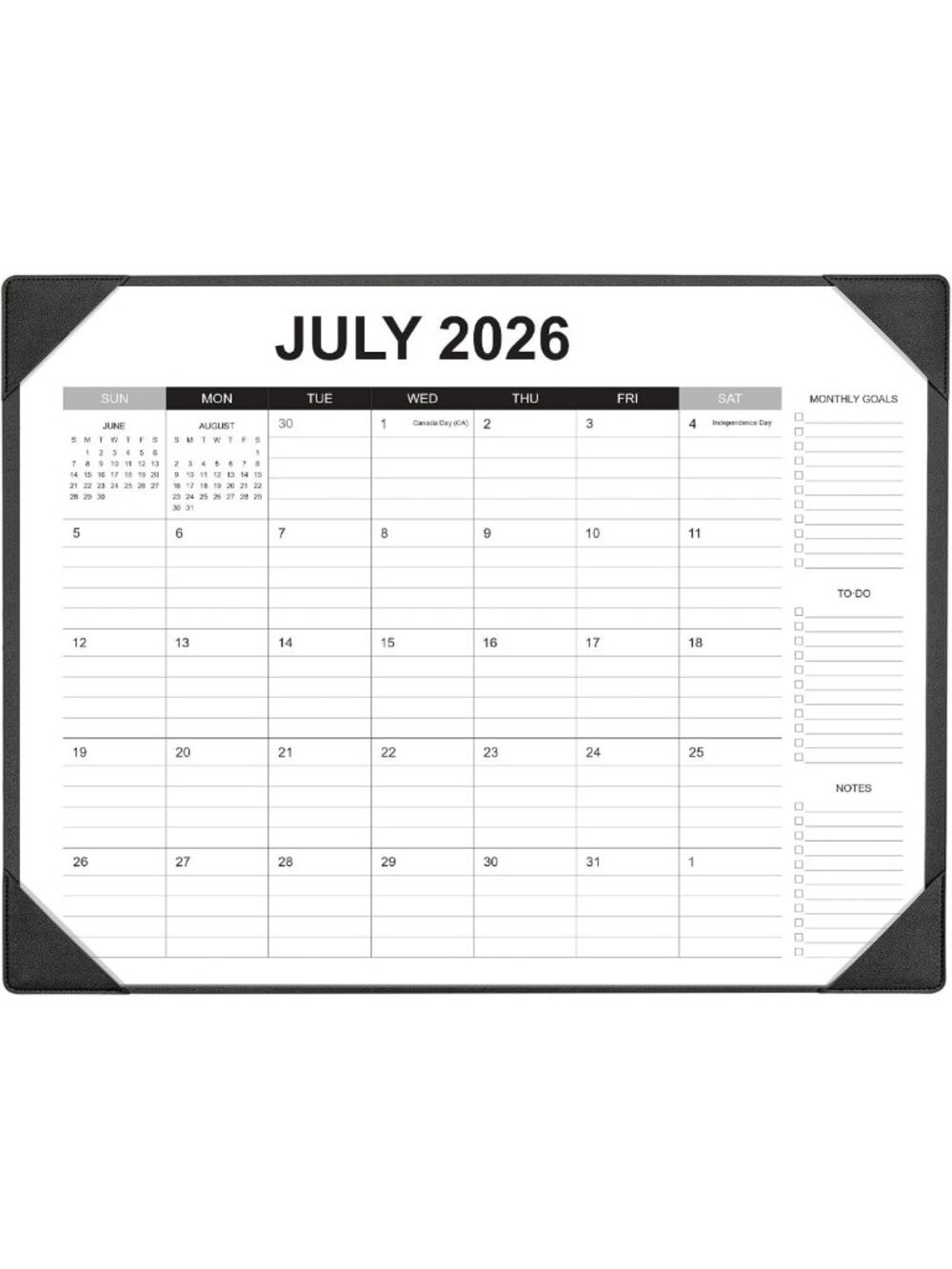 Large Desk Pad Calendar 2026-2027 | Monthly Planner with Desk Mat | Office